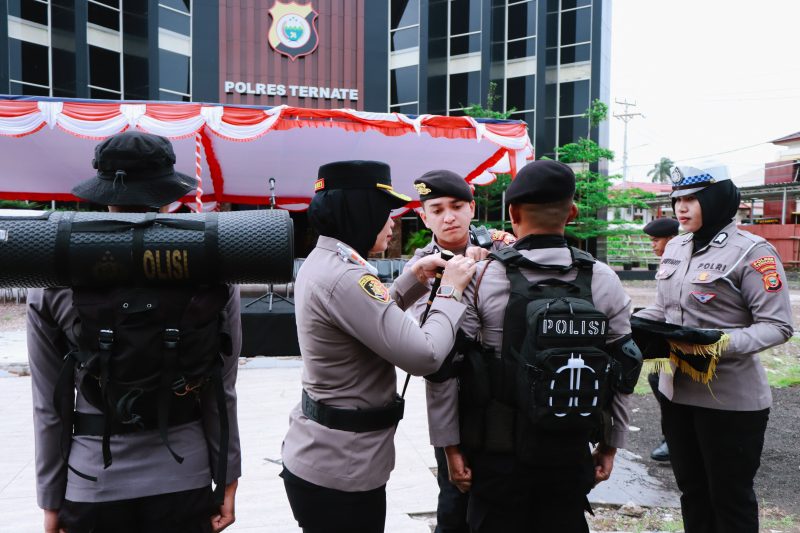 Kapolres Ternate buka trandisi bintara remaja 2025.(humas).