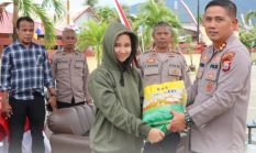 Polres Haltim Dan Bulog Gelar Gerakan Pangan Murah, 200 Karung Beras Ludes Terjual