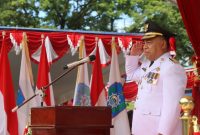 Bupati Halut, Dr. Piet Hein Babua bertindak sebagai inspektur Upacara HUT RI ke-80. 