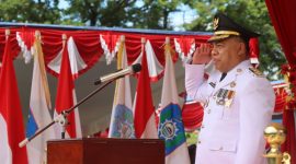 Bupati Halut, Dr. Piet Hein Babua bertindak sebagai inspektur Upacara HUT RI ke-80. 