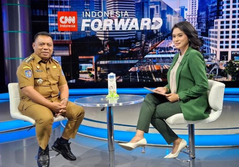 Bupati Halut Dr. Piet Hein Babua, di undang CNN. 