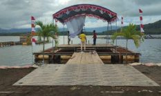 Upacara HUT RI Ke-80 Di Galela Selatan, Nasionalisme Berpadu Pesona Danau Galela
