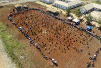 Keceriaan Festival Hari Anak Obi di Permukiman Baru Desa Kawasi.