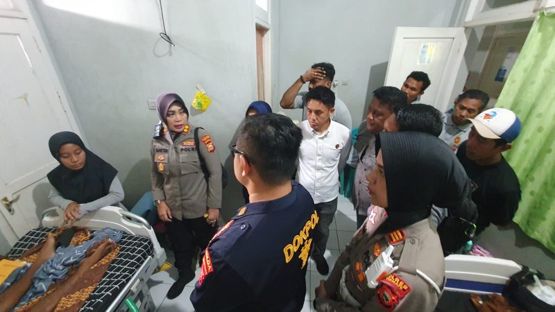 Kapolres Ternate jenguk korban aksi demonstrasi