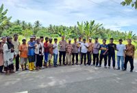 Kapolres Halut bersama PDPM tinjau lokasi penanam jagung. 