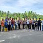 Kapolres Halut bersama PDPM tinjau lokasi penanam jagung. 