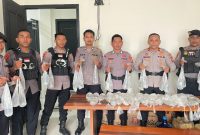 Sat Samapta Polres Haltim amankan Miras jenis Cap Tikus. 