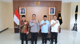 Pengurus IKA PMII Malut silaturahim dengan Kapolda Malut. 