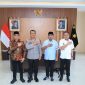 Pengurus IKA PMII Malut silaturahim dengan Kapolda Malut. 