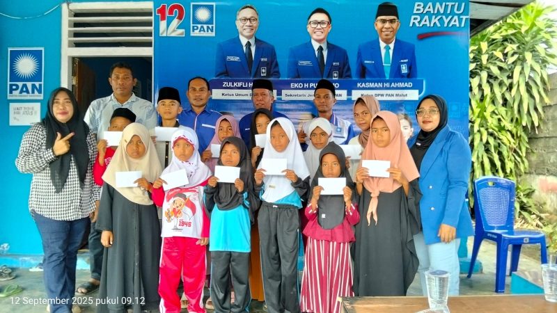 DPD PAN Halut santuni anak yatim.