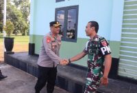 Kapolres Halut AKBP Erlichson Pasaribu, jalin silaturahim ke Subdenpom XV/1-1 Tobelo