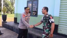 Kapolres Halut AKBP Erlichson Pasaribu, jalin silaturahim ke Subdenpom XV/1-1 Tobelo
