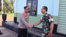 Kapolres Halut AKBP Erlichson Pasaribu, jalin silaturahim ke Subdenpom XV/1-1 Tobelo