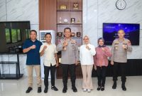 Kohati PB HMI Audien dengan Kapolda Malut.(humas)