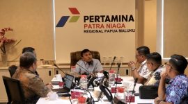 Perkuat sinergi antara BUMN, Pertamina Patra Niaga dan Bank Mandiri bahas distribusi energi dan UMKM di Wilayah Papua