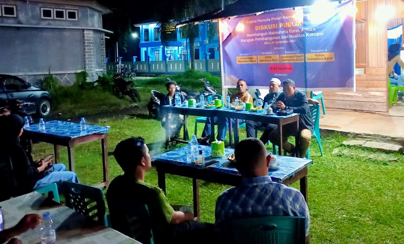 Kapolsek Jailolo Kupas Tuntas Proses Hukum Korupsi Di Diskusi Publik Koalisi Pemuda Halbar