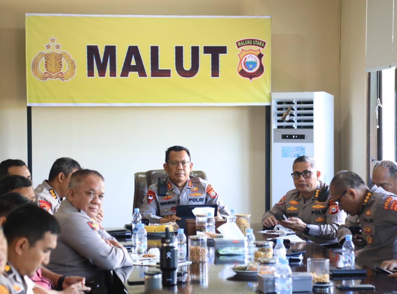 Kapolda Malut Ikuti Launching Quick Wins Polri Yang Dipimpin Wakapolri