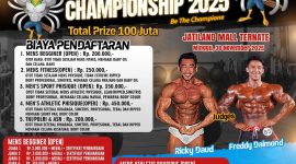 PBFI Malut gelar body fitnes open Championship tahun 2025