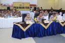 Kapolda Malut ikut dialog strategis lewat zoom meeting.(foto/humas)