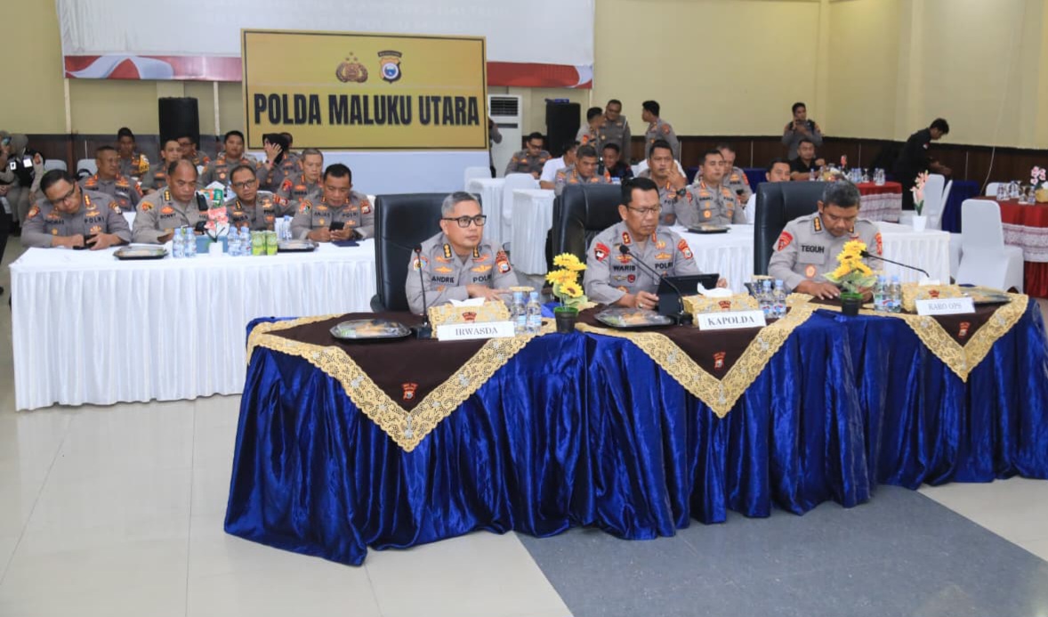 Kapolda Malut Ikuti Dialog Strategis “Akselerasi Transformasi Polri” Secara Virtual