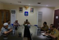 Wakil Bupati Halut, Dr. Hi. Kasman Hi. Ahmad, pimpin rapat persiapan pelantikan BAZNAS.