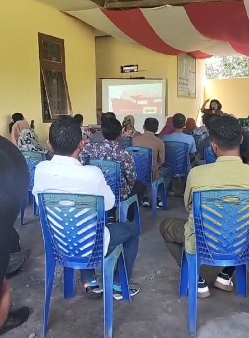 PT. NICO gelar sosialisasi pancang dan perekrutan tenaga kerja di Kecanatan Galela Barat.