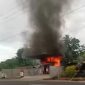 Kebakaran Pertashop di Pediwang Kao Utara