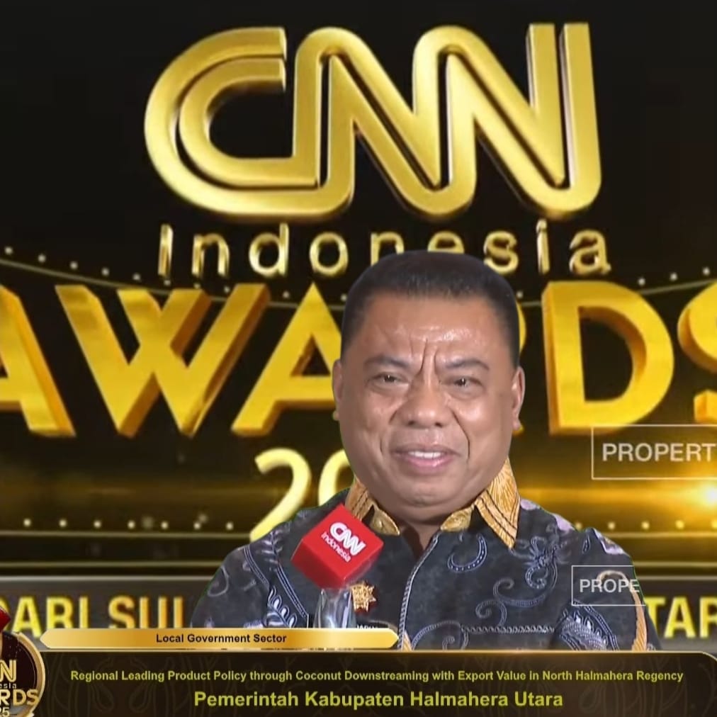 Perda Hilirisasi Buah Kelapa Antar Halmahera Utara Raih CNN Indonesia Awards 2025