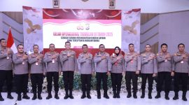 Sejumlah Kapolres di Maluku Utara hadiri gelar operasional triwulan III tahun 2025, yang diselenggarakan di Halsel.(red) 