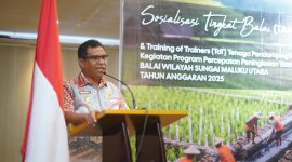 Wakil Bupati Halut, Dr. Hi. Kasman Hi. Ahmad, hadiri P3-TGAI tahal I yang diselenggarakan oleh BWS Maluku Utara.