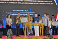 Mentri Hukum RI meresmikan 1.185 Posbakin di Maluku Utara