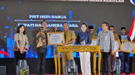 Mentri Hukum RI meresmikan 1.185 Posbakin di Maluku Utara