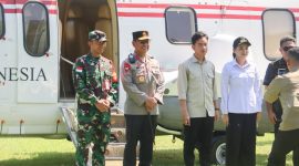 Wakil Presiden RI tiba di Sofifi, langsung dikawal Gubernur Maluku Utara, Kapolda dan Pangdam Patimura.(foto/humas)
