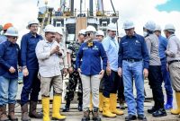 Pemda Jalur dan PT. SEGI tajak perdana sumur eksplorasi panas bumi HMD-A di wilayah Hamiding.