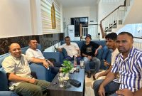 Wakil Bupati, Dr. Hi. Kasman Hi. Ahmad, bersama Bapim DPRD Halut temui akademisi UMMU Dr. Herman Oesman, mematangkan Perda masyarakat adat.(foto/istimewa) 