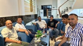 Wakil Bupati, Dr. Hi. Kasman Hi. Ahmad, bersama Bapim DPRD Halut temui akademisi UMMU Dr. Herman Oesman, mematangkan Perda masyarakat adat.(foto/istimewa) 