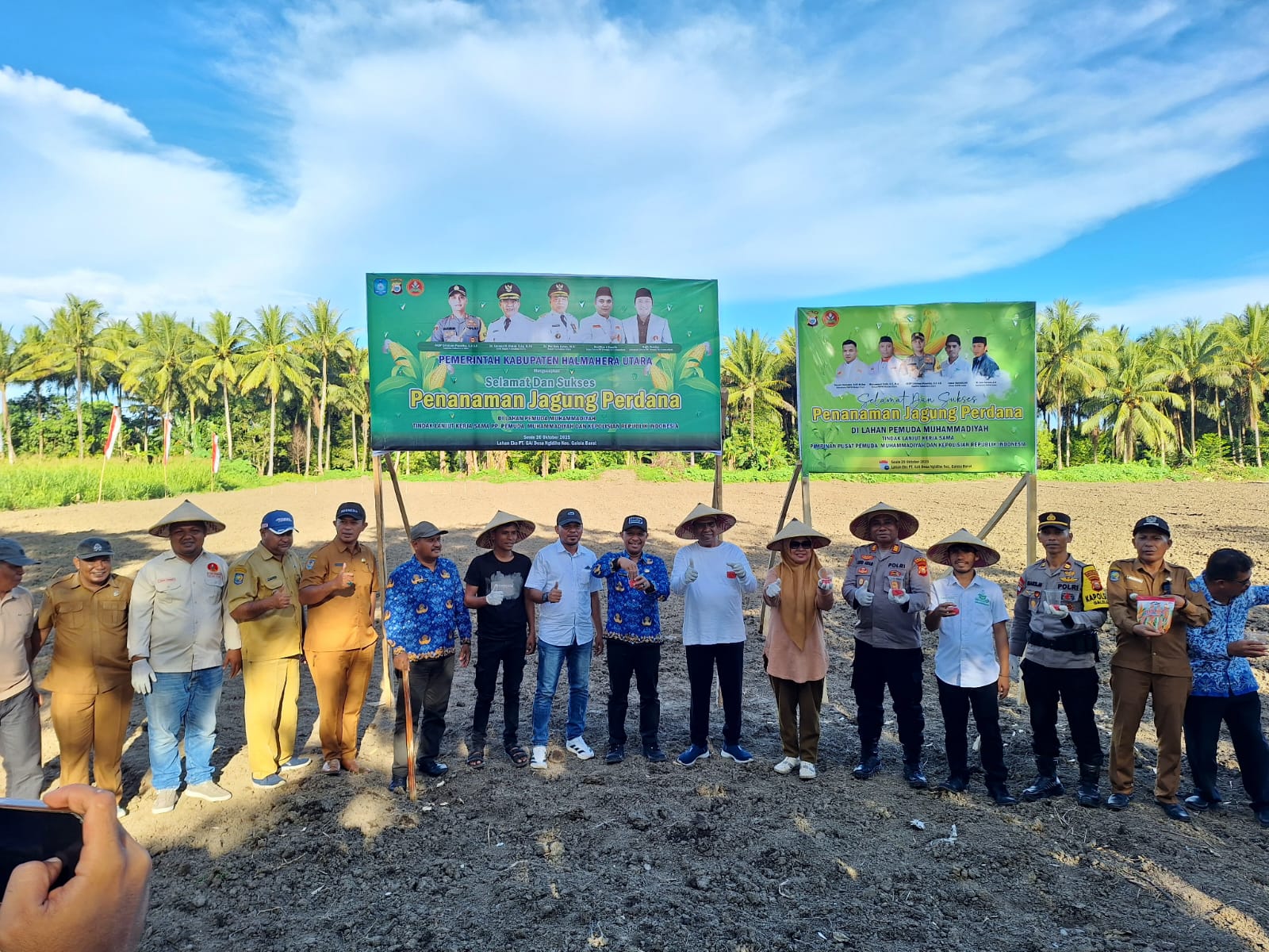 Wabup Halut Resmikan Penanaman Jagung Perdana, Pemuda Muhammadiyah Dan Polres Halut Satukan Langkah Jaga Ketahanan Pangan