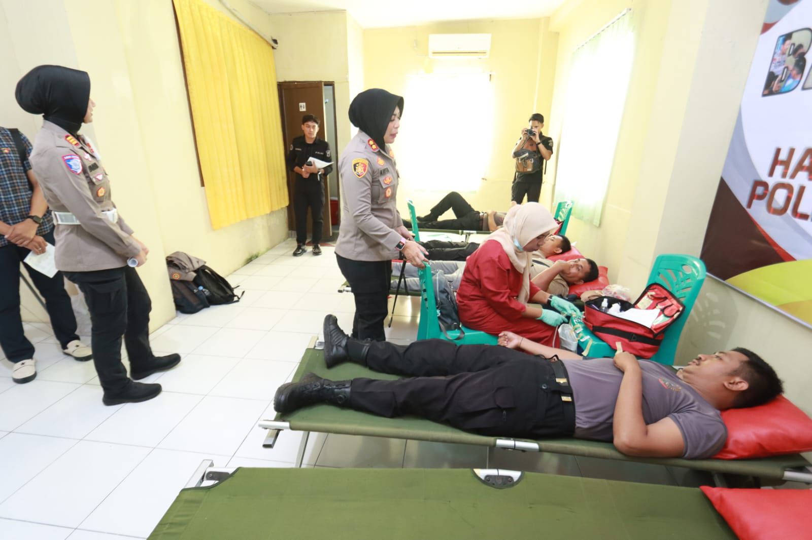 HUT Ke-74 Humas Polri, Polres Ternate Gelar Donor Darah: Setetes Darah Untuk Kemanusiaan