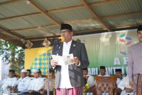 Wakil Bupati Halut, Dr. Hi. Kasman Hi. Ahmad, jadi Irup di upacara hari santri nasional.(foto/istimewa)