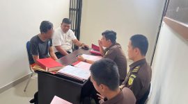 Pelaku pembunuhan pegawai BPS di Haltim, resmi diserahkan ke Kejari.(istimewa) 