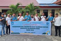 Pengurus PODSI Halut sosialisasi penjaringan dan perekrutan atket dayung di SMA N 1 Halut.(foto/faisal)