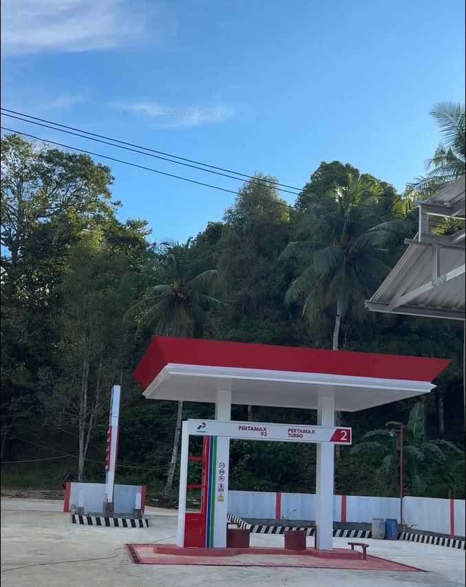 Foto. SPBU satu harga di Halmahera Selatan. 