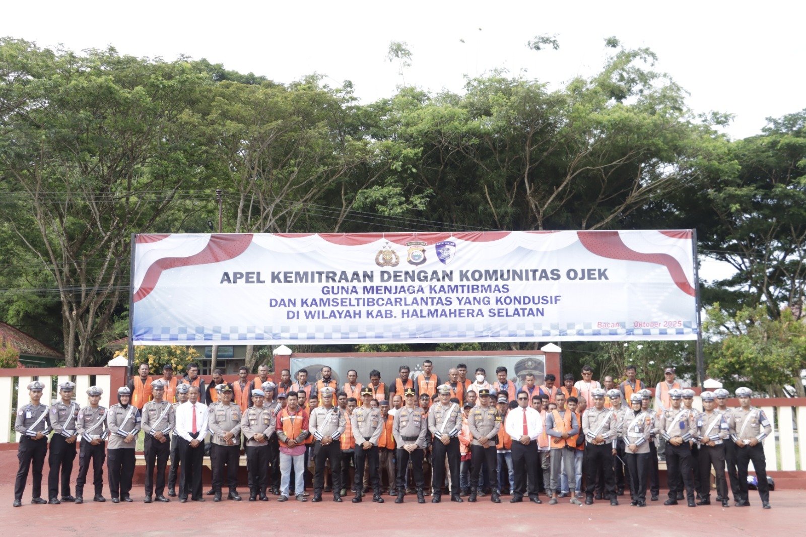 Polres Halsel Gandeng Komunitas Ojek Jadi Mitra Jaga Kamtibmas Dan Keselamatan Jalan