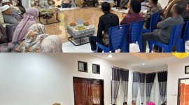 Rapat pembentukan panitia Milad Muhammadiyah ke-113 tahun, di kediaman Wakil Bupati Halut.(foto/istimewa)