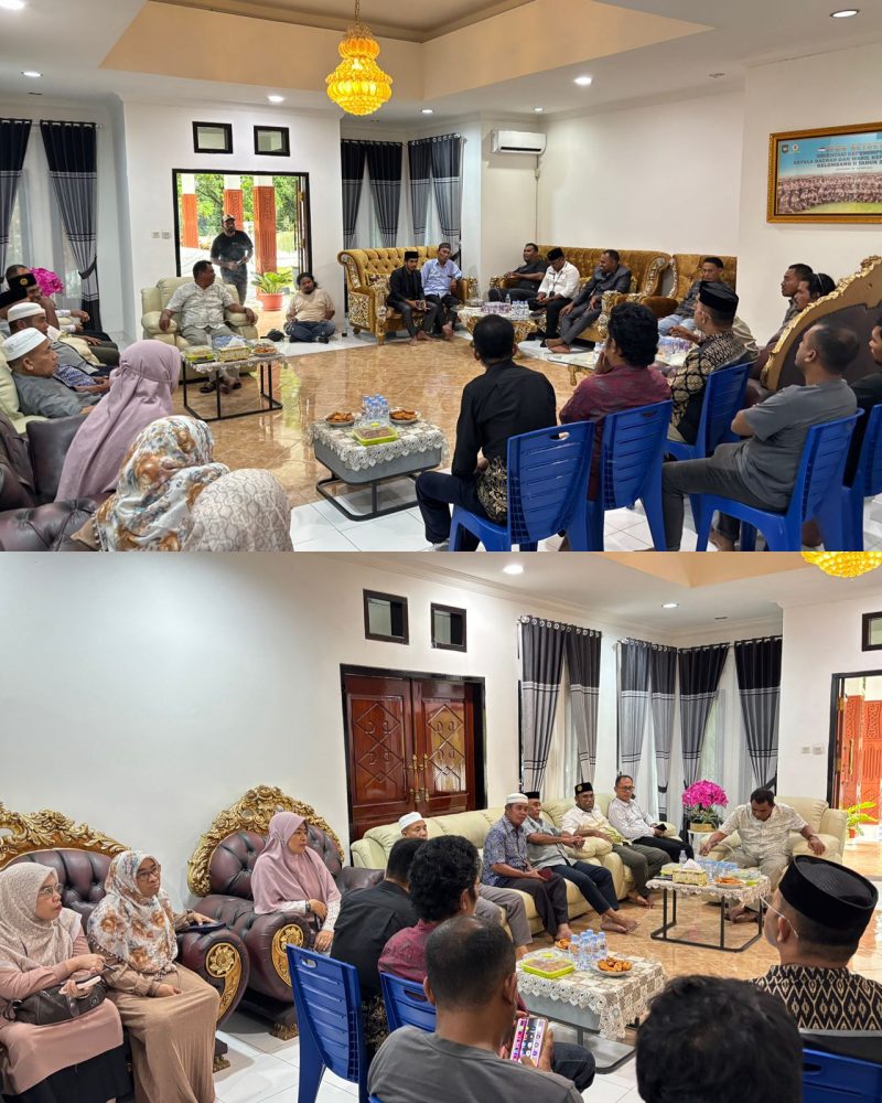 Rapat pembentukan panitia Milad Muhammadiyah ke-113 tahun, di kediaman Wakil Bupati Halut.(foto/istimewa)