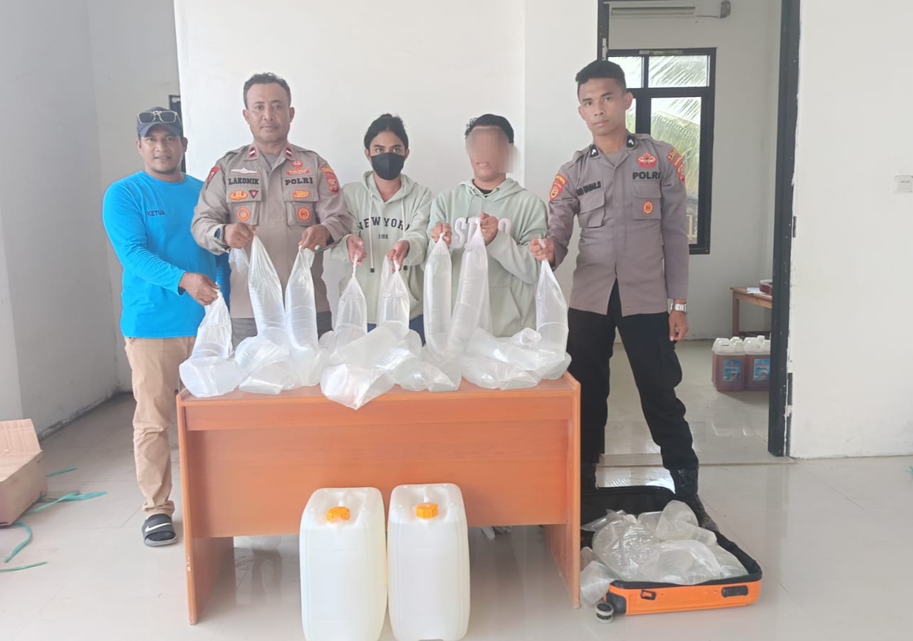Pos Polisi KPPP Weda Amankan Ratusan Liter Miras Ilegal, Kapolres : Sumber Gangguan Kamtibmas Harus Disikat