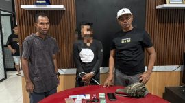 Sat Resnarkoba Polres Halut amankan seorang pemuda yang diduga membawa sabu.(foto/istimewa) 