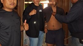 Anggota Resmon Mancan Gamalama bekuk seorang revidifis di Halmahera Barat.(istimewa)