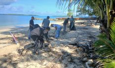 AJM Gelar Aksi Bersih Wisata, Jaga Armydock, Air Kaca Dan Nakamura Sebagai Warisan Alam Morotai