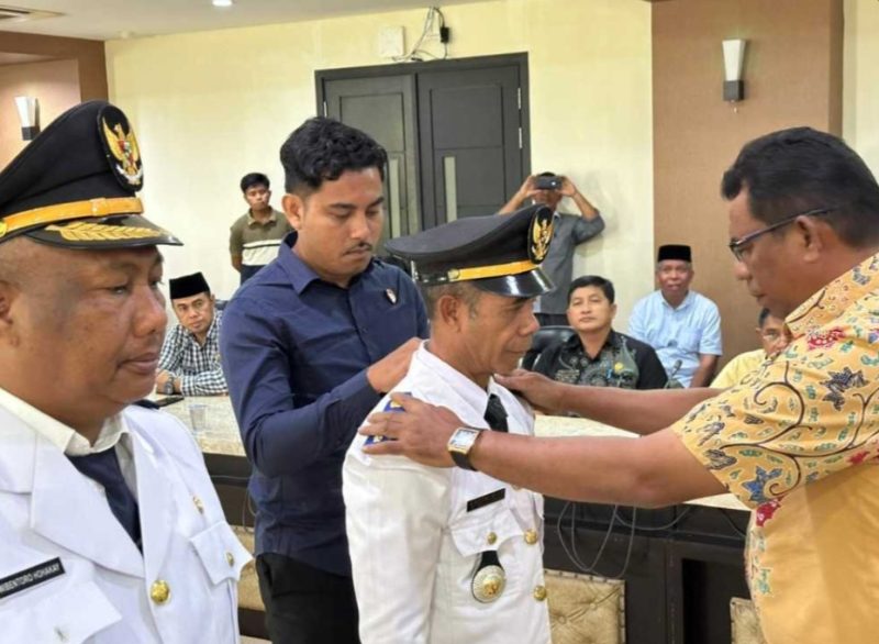 Wabup Halut, Dr. Hi. Kasman Hi. Ahmad, pimpin Sertijab Canat Tobelo dan Loloda Utara.(foto/humas)